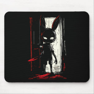 Horror Evil Bunny Rabbit Slasher Creepy Door Alt G Mouse Mat