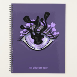 Horror Eye Goth Creepy Weird Purple Planner