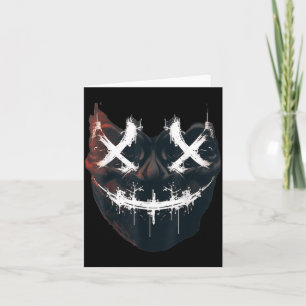 Horror Face with Lets Purge Together Card