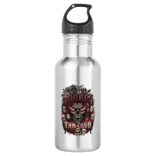 Horror Fan Club Halloween Demon Face Skulls Film R 532 Ml Water Bottle