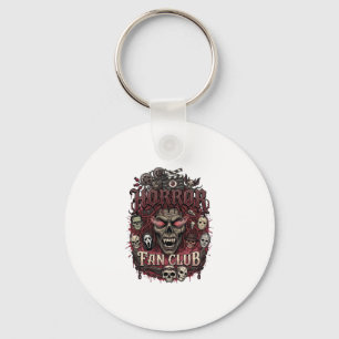 Horror Fan Club Halloween Demon Face Skulls Film R Key Ring