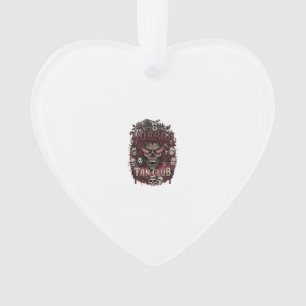 Horror Fan Club Halloween Demon Face Skulls Film R Ornament
