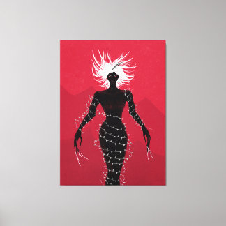 Horror Gothic Macabre Creepy Demon Woman Canvas Print