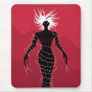 Horror Gothic Macabre Creepy Demon Woman Mouse Mat