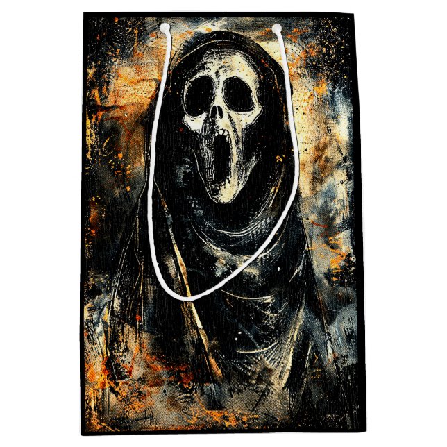 Horror Halloween Scream Spooky Season Medium Gift Bag (Front)