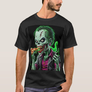 Horror Halloween Zombie: Joker Pizza Madness T-Shirt