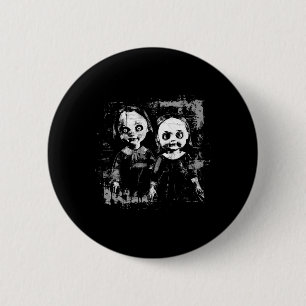 Horror Haunted Doll Creepy Toy Halloween Goth Alt 6 Cm Round Badge