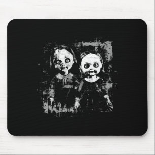Horror Haunted Doll Creepy Toy Halloween Goth Alt Mouse Mat