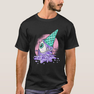 Horror Ice Cream Satan Soft Goth Occult Gothic Pas T-Shirt