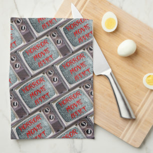 Horror Movie Addict Tea Towel