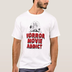 Horror Movie Addict Zombie Ghost Funny Halloween G T-Shirt