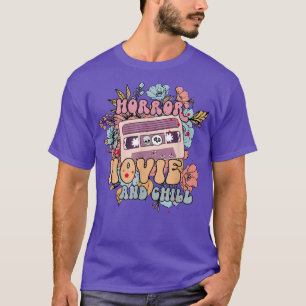Horror Movie And Chill Spooky Season Mi Tape Hallo T-Shirt