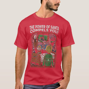 Horror Movie Christmas Festive Slasher Candy Cane T-Shirt
