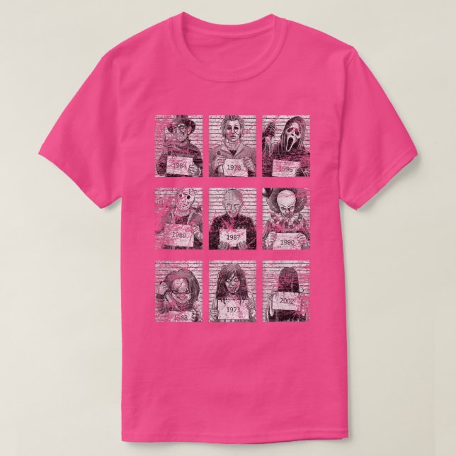 Horror Movie Costume Halloween Matching  T-Shirt (Design Front)