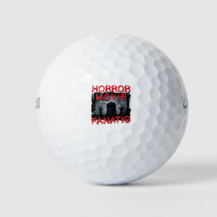 Horror Movie Fanatic Scary Films Golf Balls