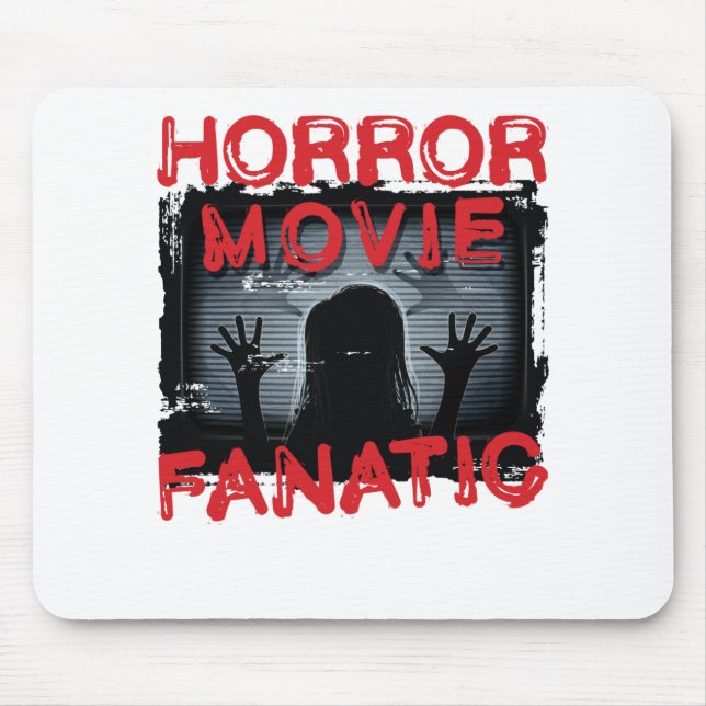 Horror Movie Fanatic Scary Films Mouse Mat (Front)