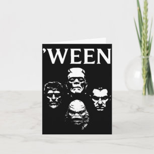 Horror Movie Halloween Clic Monster Costume Party Card