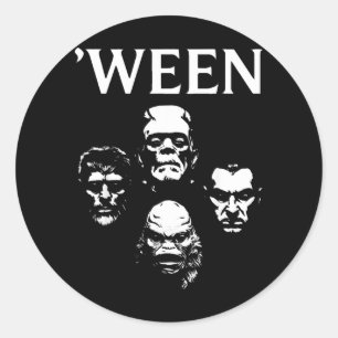 Horror Movie Halloween Clic Monster Costume Party Classic Round Sticker
