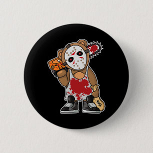 Horror Movie Monster Lazy Halloween Costume Funny  6 Cm Round Badge