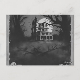 Horror Movie Poster Halloween Party Invitation Postcard