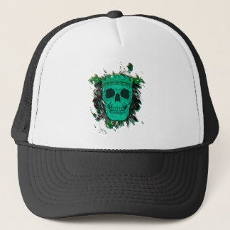 Horror movie skull trucker hat