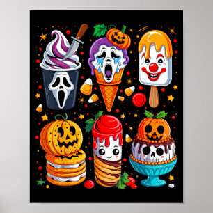 Horror Movie Summer Popsicle Halloween Ice Cream Poster