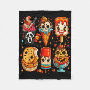 Horror Movie Summer Popsicle Halloween Ice Cream S Fleece Blanket