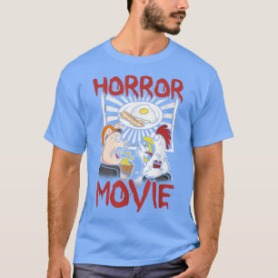 Horror Movie TV Funny Chicken Pig Bacon And Eggs T-Shirt