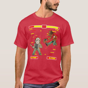 Horror Movie Video Game Lazy Halloween Costume fri T-Shirt