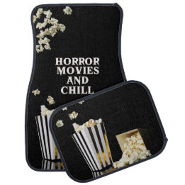 Horror Movies and Chill | Goth Car Floor Mats