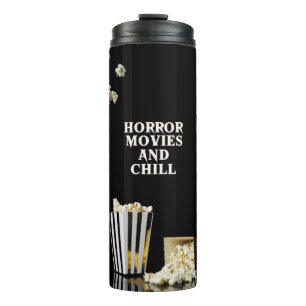 Horror Movies and Chill   Goth Thermal Tumbler