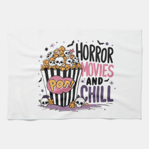 HORROR MOVIES AND CHILL TEA TOWEL