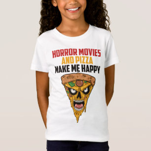 Horror Movies And Pizza Fast Food Movie Night  T-Shirt
