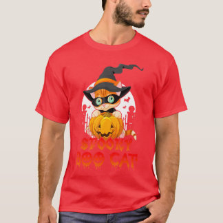 Horror Movies Cat Funny Halloween for Men Women vi T-Shirt