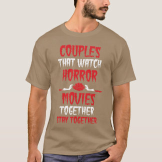 Horror Movies Couple Gift retro T-Shirt