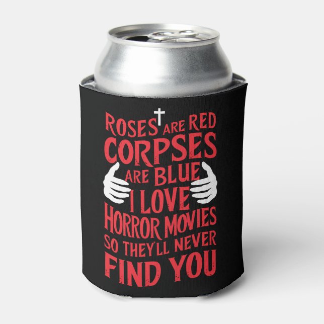 Horror Movies Lovers Halloween Scary Film  Can Cooler (Can Front)