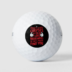 Horror Movies Lovers Halloween Scary Film  Golf Balls