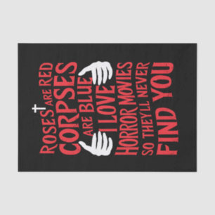 Horror Movies Lovers Halloween Scary Film Tissue Paper