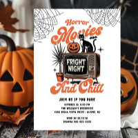 Horror Movies Night Party Invitation