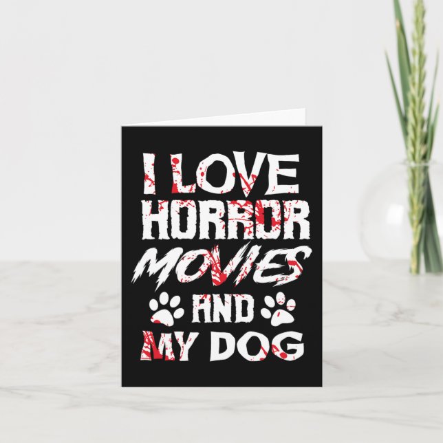 Horror Movies Scary Film Lovers Halloween Fans Thr Card (Front)