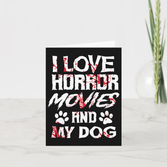 Horror Movies Scary Film Lovers Halloween Fans Thr Card (Front)