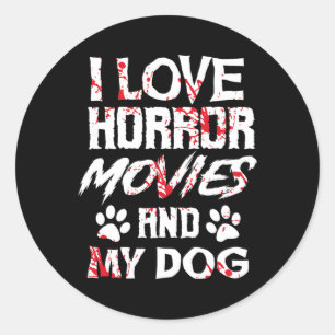 Horror Movies Scary Film Lovers Halloween Fans Thr Classic Round Sticker