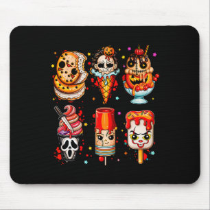 Horror Movies Summer Popsicle Halloween Ice Cream Mouse Mat