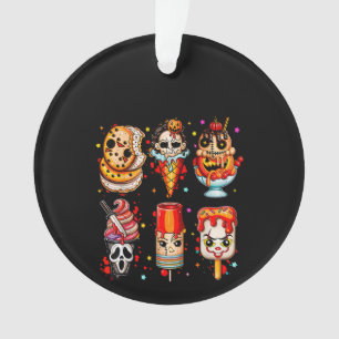 Horror Movies Summer Popsicle Halloween IceCream S Ornament