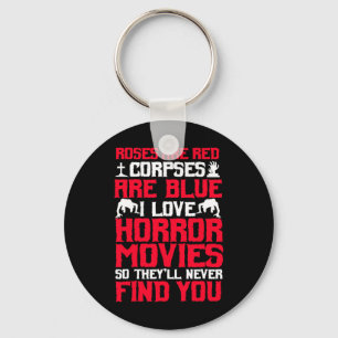 Horror Movies Thriller Halloween Fans Scary Film L Key Ring