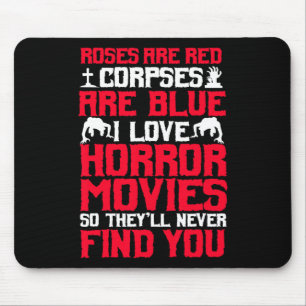 Horror Movies Thriller Halloween Fans Scary Film L Mouse Mat