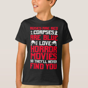 Horror Movies Thriller Halloween Fans Scary Film L T-Shirt