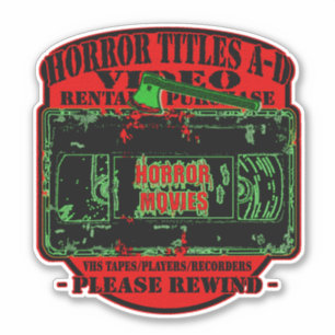 Horror Movies V.H.S Horror Titles A-D