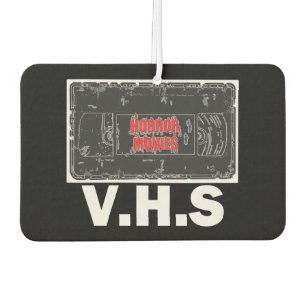 Horror Movies V.H.S White Car Air Freshener