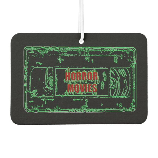 Horror Movies VHS  Car Air Freshener (Front)